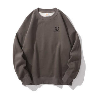 Diseño transpirable Venta al por mayor Sudadera de hombre Marca de moda Sudadera personalizada Color sólido Estampado lavado Salteado Estilo de cuello redondo - Product Image 3