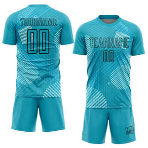 Uniforme de fútbol avanzado distribuidor al por mayor conjuntos de camisetas de fútbol auténtico diseñado tela transpirable ligera para las escuelas - Product Image 1