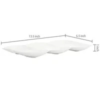 Plateau de service en céramique noire, style américain tendance, écologique, avec finition vernie, pour bar, salon, équipement de magasin, usage domestique, Zahid