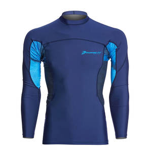 Dernière conception pas cher prix hommes Rash Guards couleur unie respirant léger Rash Guards pour la vente en ligne - Product Image 1