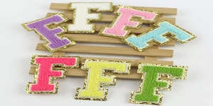Custom Colorful Chenille Embroidery Patches High-Crew <b>Iron</b>-<b>on</b> Varsity <b>Letters</b> for Winter Season - Product Image 4