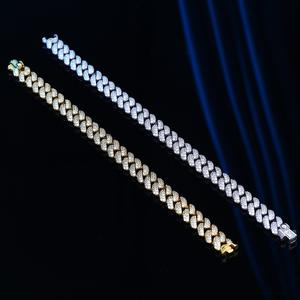 Cadena cubana de plata de ley chapada en oro, 8mm - Product Image 4