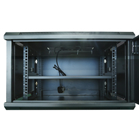 Rack mural de 19 pouces 6U-1N 6U Boîtier ventilé SPCC Racks de serveur en métal de haute qualité