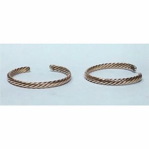 Brazalete de cobre trenzado de último diseño para hombre, pulsera de cobre hecha a mano para unisex - Product Image 1