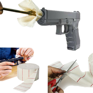 Parches de paño de limpieza de orificio táctico 4x2 Jags para limpieza de orificio Accesorios de caza Bolsas - Product Image 1