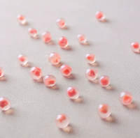 Perles éclatantes de boba instantanées saveur châtaigne d'eau rose, ingrédients populaires pour desserts au bubble tea, garniture sucrée et juteuse pour boissons
