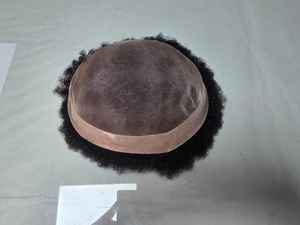 Prótesis Capilar Afro Taz con Base Mono para Hombre - Negro Africano Bangladesí - Product Image 6