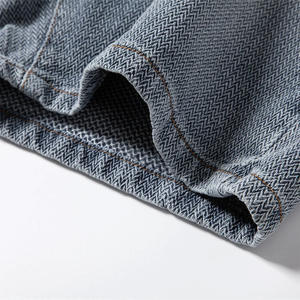 Short en jean délavé à l'acide pour hommes avec logo personnalisé, étiquette, broderie, impression, fabrication en vrac en usine - Product Image 3