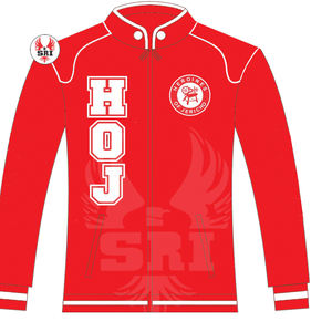 Chaqueta de Carreras Bordada de Algodón para Mujer Heroines of Jericho |   Chaqueta de Carreras HOJ Mason Bordada a Medida en Sarga de Algodón - Product Image 5