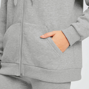 Sudadera con capucha y cremallera para mujer de alta calidad, forro polar de algodón, 360gsm, invierno, Sudadera con capucha personalizada para mujer, chándal para mujer, Sudadera con capucha - Product Image 5