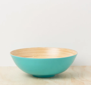 Cuencos de bambú hechos a mano de color multicolor impresionantes superventas de alta calidad mayorista para hacer ensaladas frutero - Product Image 5