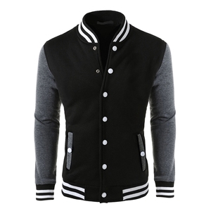 Veste universitaire d'été respirante sur mesure, taille plus, logo brodé, style baseball unisexe, matière laine/polyester - Product Image 5