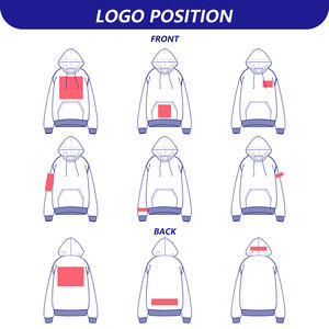 เสื้อกันหนาวฮิปฮอปหรูหราผู้ชายผ้าฝ้าย100% เปล่ามีฮู้ดเสื้อครอปแบบสตรีทแวร์เสื้อฮู้ดโอเวอร์ไซส์ - Product Image 3