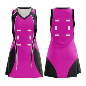 Vestido de uniforme de netball reversible para mujer al por mayor de alta calidad, estampado Digital de secado rápido, 100% poliéster, antibacteriano UV - Product Image 3