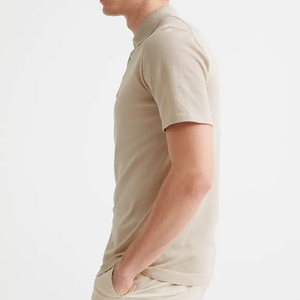 Personalizado de alta pureza de algodón suave de los hombres para camisetas de polo antiarrugas de gran tamaño sólido bordado logotipo para el personal Casual de talla grande - Product Image 6