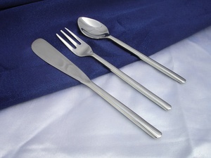 Vantage-Juego de cubiertos de metal y acero inoxidable para hotel, 5 uds., con estuche, pulido con espejo, sencillo, clásico, gran oferta - Product Image 5