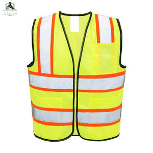 เสื้อกั๊กนิรภัยแบบไม่มีแขน ดีไซน์ล่าสุด มาตรฐาน ANSI Class 1 กันน้ำ ไฟ LED พร้อมโลโก้ ทนทาน ผลิตจากผ้าฝ้าย/โพลีเอสเตอร์ คุณภาพสูง - Product Image 1