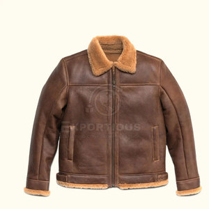 Venta al por mayor Chaqueta de invierno para hombres Uso al aire libre Chaqueta de piel de cuero Nueva llegada Chaquetas de piel de cuero - Product Image 1