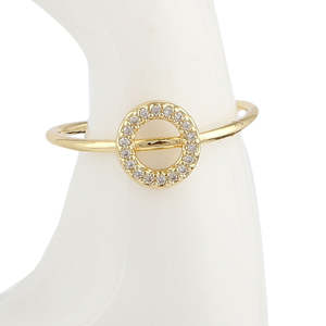Anillo de Dedo con Letras del Alfabeto para Mujer - Dorado - Dorado - Product Image 3
