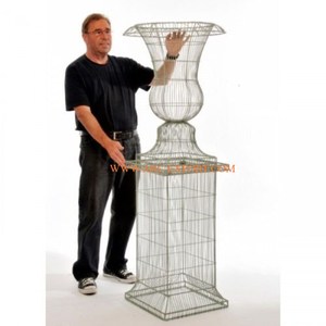 Centre de table de mariage, nouveau design élégant de bague, métal plaqué or, laiton, événements, décors de scène, centre de table à prix abordable - Product Image 6