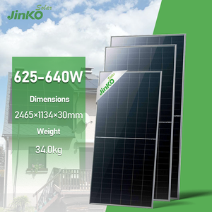 ألواح شمسية ثنائية الوجه من النوع N بقدرة 625-640 واط، ألواح شمسية زجاجية مزدوجة 630 واط من جينكو للأنظمة الشمسية - Product Image 1