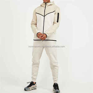 Nouveau design de joggeurs pour hommes de haute qualité, fermeture à glissière complète, vêtements de sport en polyester polaire technique, survêtements de sport avec logo personnalisé d'usine - Product Image 6