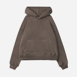 Sweat à capuche surdimensionné 100% coton pour homme Pull vierge de luxe lourd Impression personnalisée Streetwear pour l'hiver - Product Image 1