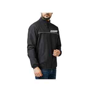 Veste coupe-vent GAA à taille élastique avec coque extérieure à séchage rapide fermeture à glissière complète sur le devant et options de logo de l'équipe du club quantité minimale de commande OEM - Product Image 2