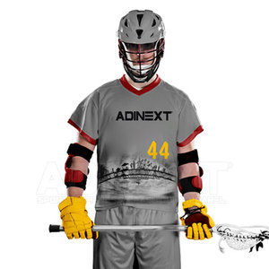 Uniforme de Lacrosse Personalizado de Talla Grande con Diseño Propio, Color y Logotipo a Elección, Transpirable, 100% Poliéster, Ropa Deportiva de Alta Calidad - Product Image 5