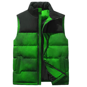 Gilet pour hommes, gilet léger en polyester à poches en 5 dimensions pour hommes, caractéristique pour fermeture à glissière imperméable personnalisée et chaude pour l'extérieur - Product Image 1
