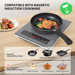 Cocina de Inducción Eléctrica Portátil de 2200W, Resistente al Agua, con Placa de Cerámica de Alta Resistencia y Pantalla Táctil Premium, Venta al Por Mayor - Product Image 3