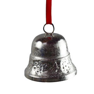 Campana Colgante de Metal de Hierro de Diseño Industrial para Decoración Navideña, Campana Colgante de Metal Plateado - Product Image 5