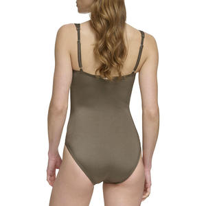 ชุดว่ายน้ำสำหรับแข่งของผู้หญิง1ชิ้นชุดว่ายน้ำระบายอากาศได้ดีชุดชายหาดดีไซน์แขนกุด - Product Image 5