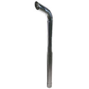 Tubo de escape curvo cromado de 53 pulgadas de altura - 3-1/2 pulgadas de diámetro interior - Product Image 1