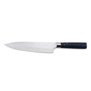 Cuchillo de chef de cocina profesional de acero inoxidable de Damasco con mango de metal al por mayor pedidos a granel personalizados servicio OEM ODM - Product Image 2