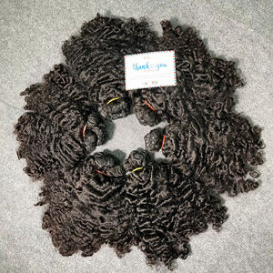 NOUVEAU PRODUIT!!! Steam big fuzz extension de cheveux humains bouclés couleur noire naturelle machine trame cheveux de haute qualité - Product Image 6