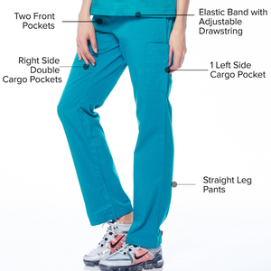 Venta caliente elástico logotipo personalizado niñas Hospital uniformes para mujeres laboratorio médico abrigos enfermera uniforme enfermera Scrub conjuntos - Product Image 4