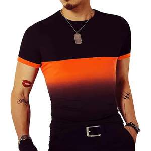 T-shirt à manches courtes à col rond 100% coton pour hommes, vêtements décontractés respirants à séchage rapide, motif solide de 200 grammes pour adultes, meilleure vente - Product Image 6