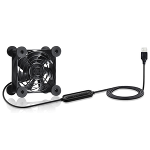 Miglior prezzo 80mm massimo 6 ore Timer di controllo e ventola di controllo a 6 velocità con <span class=keywords><strong>PWM</strong></span> Smart e griglia in metallo per serre - Product Image 3