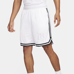 Shorts de basket-ball pour hommes en maille imprimée de haute qualité, à séchage rapide, avec logo personnalisé, mode estivale, noir - Product Image 6