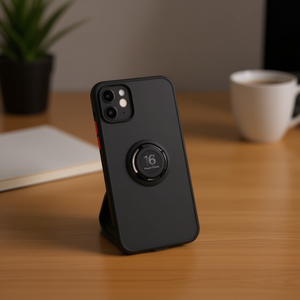 Funda para teléfono DAM TPU mate con anillo anticaídas para iPhone 16 Pro Max - Product Image 3