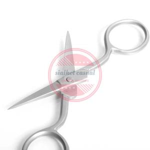 Tijeras multiusos de acero inoxidable para manicura, tijeras afiladas con logotipo personalizado - Product Image 3