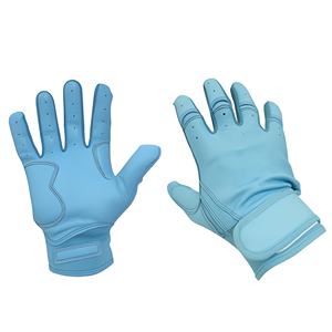 Guantes de bateo de béisbol profesionales personalizados Cuero de primera calidad Diseño ligero y transpirable Cierre de muñeca ajustable Durable - Product Image 3