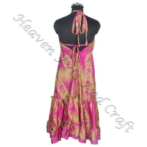 SD005 Saree / Sari / Shari vêtements indiens et pakistanais de l'Inde Hippy Boho longue Unique Cool Maxi indien Vintage Sari robe - Product Image 6