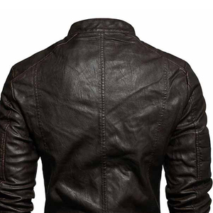 Veste en cuir pour hommes sur mesure, à la mode, à la mode, à prix réduit, personnalisée - Product Image 3