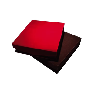 Boîte de rangement de bijoux précieux Rectangle rouge BlackBrown avec chaîne imprimée Yongda FRL-08S - Product Image 2