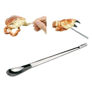 Juego de 4 Utensilios de Cocina para Mariscos Crostacei Scavini 1141000, Herramienta para Cangrejo de Metal, Acero Inoxidable con Aspecto Cromado, 4 Piezas - Product Image 2