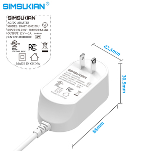 UE EE. UU. Enchufe AC DC Adaptador Fuente de alimentación conmutada 5V-30V 0.5A-3A para pantalla LED PC Material 12V 2A Salida 12W Potencia 5A Enchufe - Product Image 5