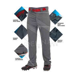 Service OEM Pantalons de baseball/softball grande taille pour hommes adultes Vêtements de sport Tissu pur à séchage rapide personnalisable - Product Image 2