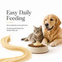 Pâte multivitaminée pour animaux de compagnie en marque propre, supplément quotidien pour chiens et chats, huile de poisson oméga-3, gel immunostimulant, taurine, vitamine B12, 30 ml